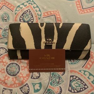 Zebra Print Coach Wallet